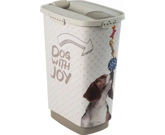 Animal food storage container Rotho 25L cappuccino