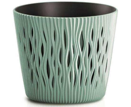 Plastic flower pot DSR190 623U green