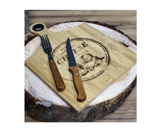 Steak knife and fork Rooc 7389 STK04 22 cm