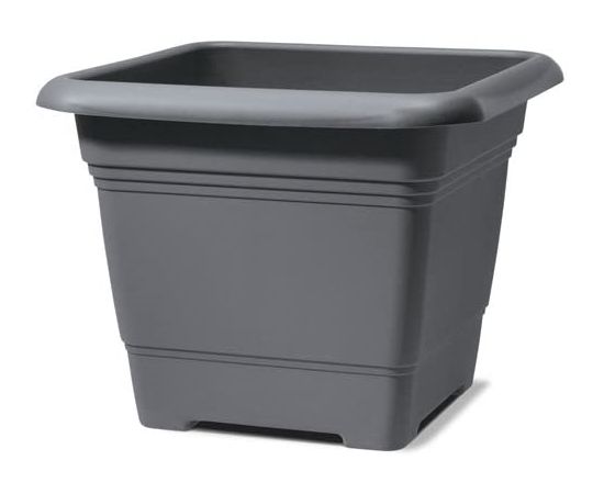 Outdoor plastic pot Scheurich 326/33 Metallic Grey