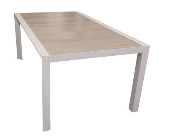 Стол обеденный Gardenline Monarch Tile Slat Top White 180x100x75 см