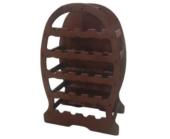 Wooden shelf 23 bottles