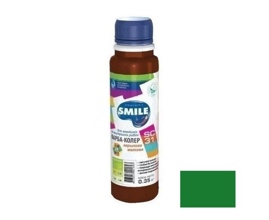 Краска-колер Smile SC-31 зеленый 0.35 кг