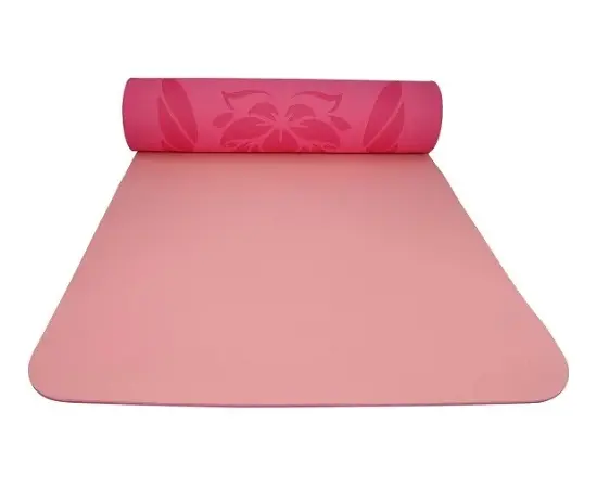 Коврик для йоги LifeFit Lotos Duo 183x58x0.6 см розовый