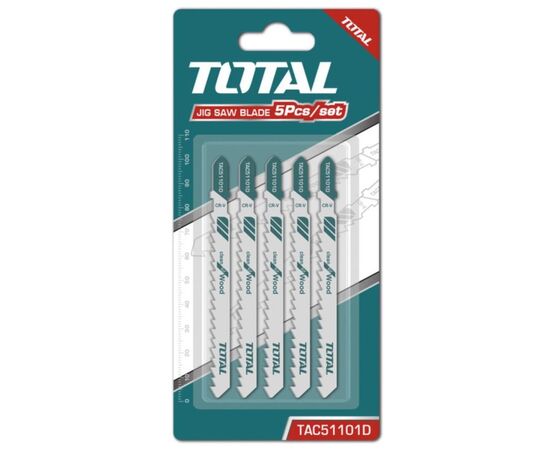 Пилочки для лобзика по дереву Total TAC51101D 5 шт.