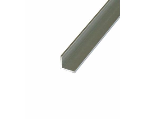 Aluminum corner PilotPro Silver 20х20х1 2 m
