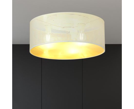 Ceiling lamp EMIBIG ASTON 3 E27 3x MAX 60W white gold