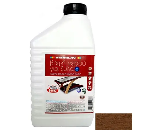 Морилка Vernilac Water Based Wood Stain темный тик N319 800 мл