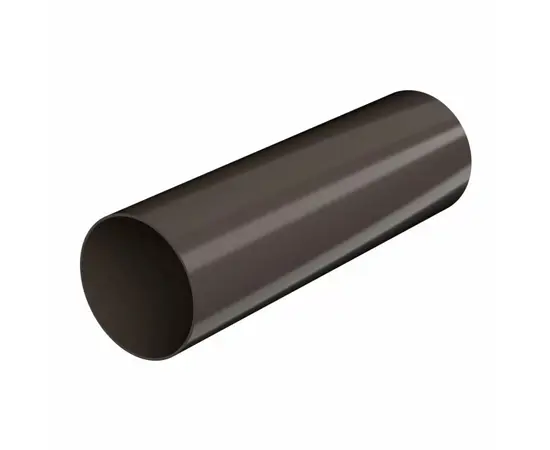 მილი სანიაღვრე Technonicol 82x3000 PVC მუქი ყავისფერი პრიალა