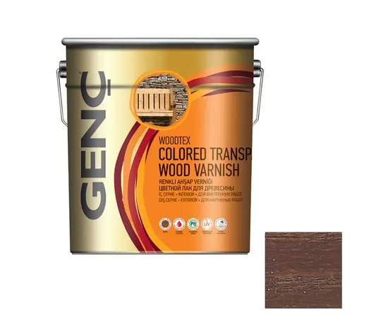 Varnish wood protection color Genc LT-8500 walnut 0.75 l