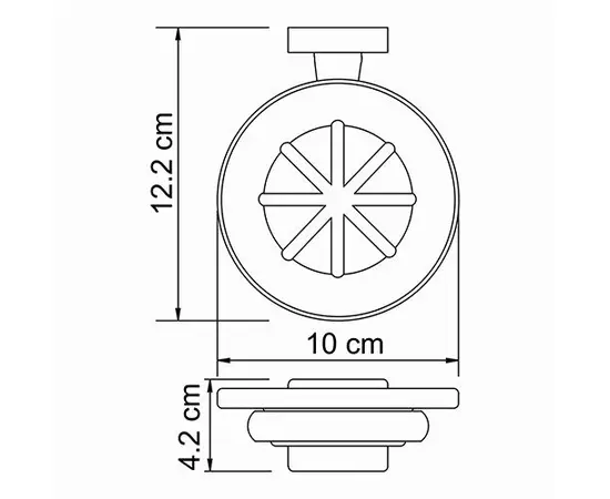 Мыльница Wasserkraft Lippe 6529 12.2x10x4.2 см