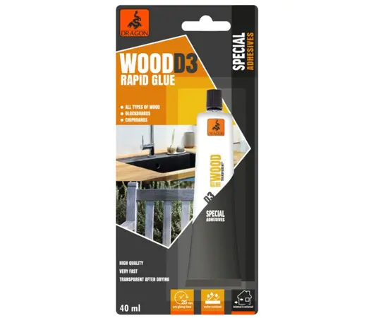 წებო ხის Dragon Rapid Wood Glue D3 40 მლ წებო ხის Dragon Rapid Wood Glue D3 40 მლ