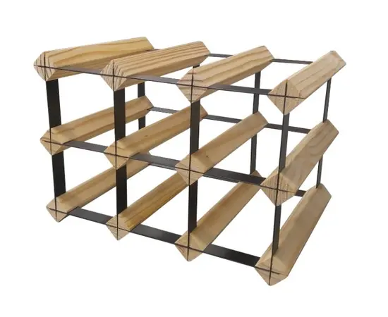 Rectangular shelf for 9 bottles