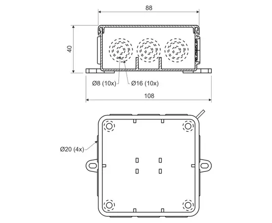 Коробка распределительная Kopos 8130_KA IP54