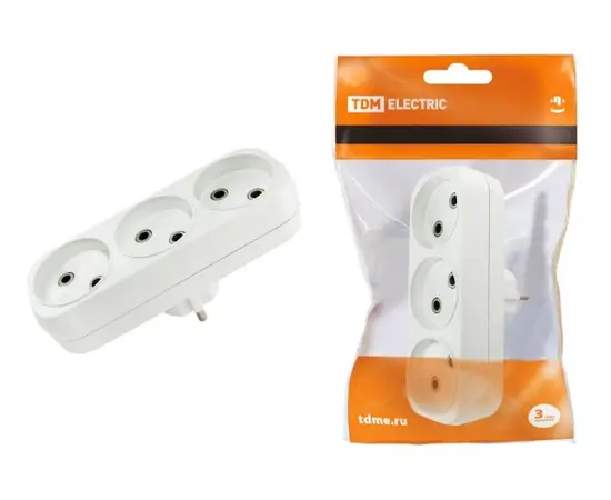 Unit block 3 socket TDM 6 A 220 V