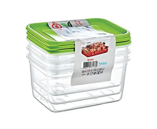 Plastic containers PLASTART (3 pcs) BD-695