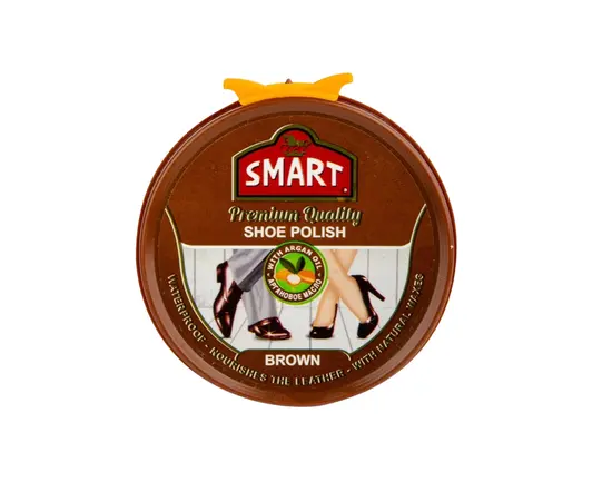 ტყავის საპრიალებელი პასტა Smart 50მლ ყავისფერი