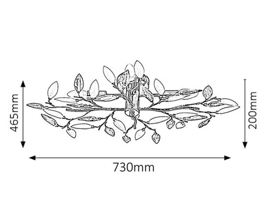Chandelier Rabalux Lilian 2849 E14 4X MAX 40W