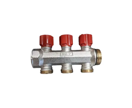კოლექტორი IVAR 1"X16X3 ways წითელი (507321NR)