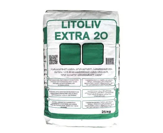 თვისწორებადი იატაკი Litokol Litoliv Extra 20 25 კგ