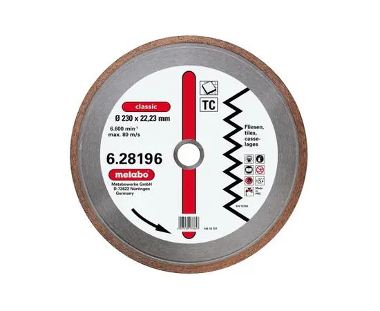 Diamond blade Metabo 628196000 230 mm