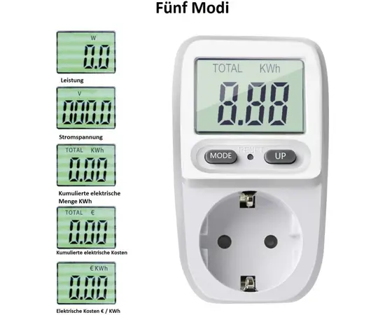 Electronic counter in the socket ORNO Schuko OR-WAT 419 GS