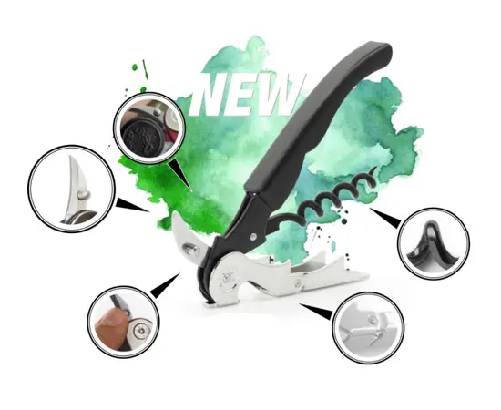 ბოთლის გასახსნელი Pulltex Hybrid Corkscrew ბორდოსფერი