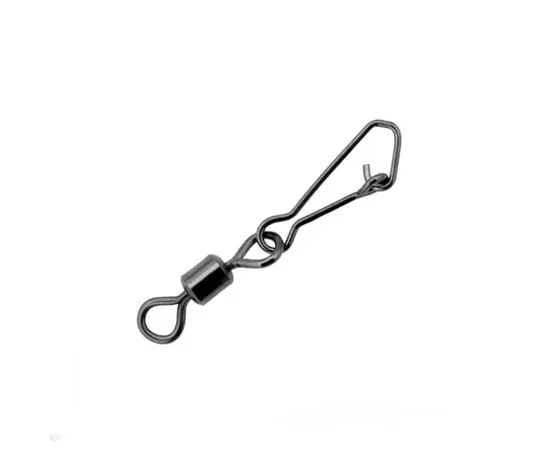 სათევზაო კარაბინი Gurza Rolling Swivel/Hooked Snap BN №14 10 ც