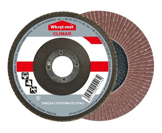 Flap disk Wkret-met TSL-125100(X5) 100 125x22 mm