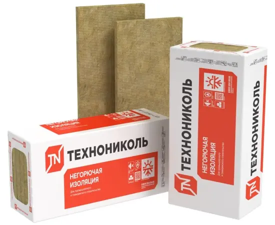 მინერალური ბამბა Technonicol Technovent Extra (ვენტილაცია-ფასადი) 1200x600x50 4.32 მ²