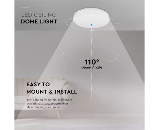 სანათი V-TAC LED Samsung 13889 IP44 1500lm 3000K 15W