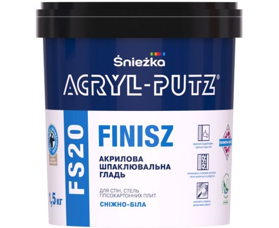 ფითხი Sniezka Acryl Putz Finisz FS20 1.5 კგ