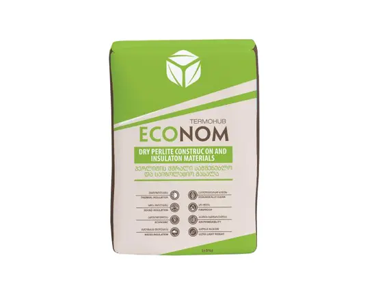ბათქაში შიდა სამუშაოებისთვის, პერლიტის Termohub Econom 8 კგ