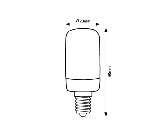 Лампа Rabalux LED Е14 2W 4000K T20 h60 Filament 79030