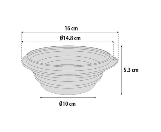 Travel bowl Flamingo FALDA 500ml