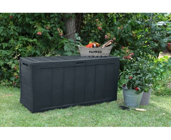 Садовый бокс Keter Sherwood Storage Box 117x45x58 см антрацит