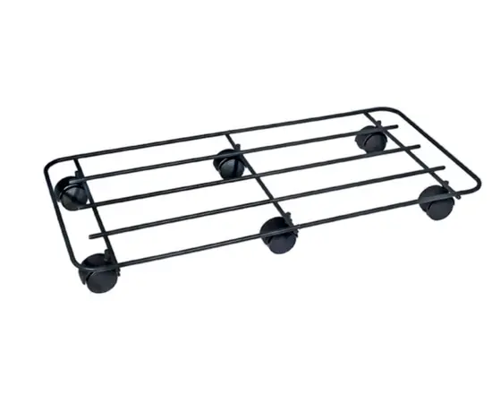 Подставка для цветов на колесиках Metallurgica Buzzi Pot mover Universal Rectangular 75X33 см