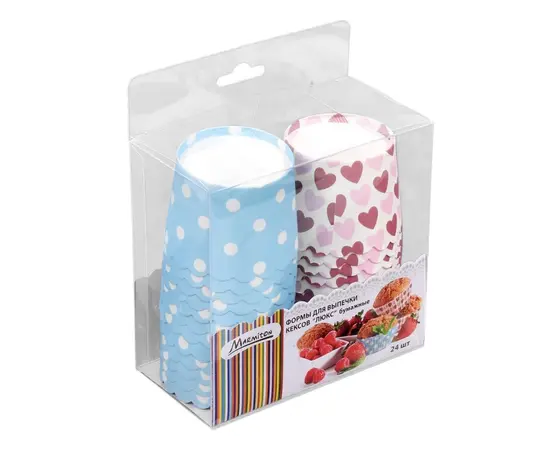 Paper dish for baking cupcakes Marmiton "Lux" 50x45 mm 24 pc