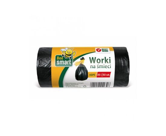 Пакеты для мусора BeeSmart 35л/50шт