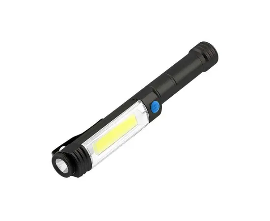 ფანარი GTV LED 6W 3 რეჟიმი  3 AA 1 5V  400lm 6400K IP44 შავი მაგნიტი