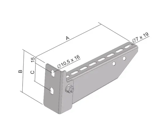 Кронштейн для средних нагрузок Kopos DS 200_S 200 мм