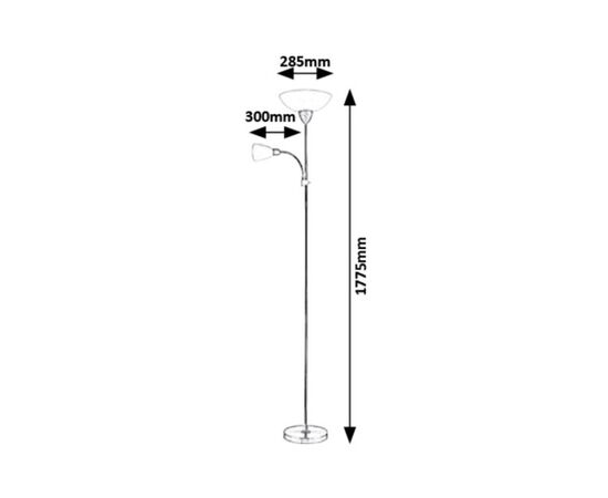 Торшер Rabalux Diana 5739 E27 G45 1X MAX 40W + E14 1X MAX 40W