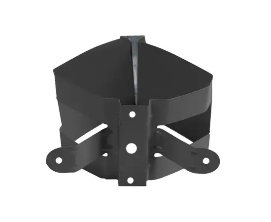 Держатель квадратной водосточной трубы 0.50x80x365 серый
