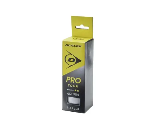 Мячи для настольного тенниса DUNLOP PRO TOUR 40+ 3шт