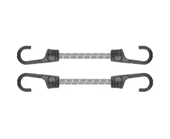Rubber cord with hooks Bradas BCH2-08040GY-B 0.8x40 cm 2 pcs