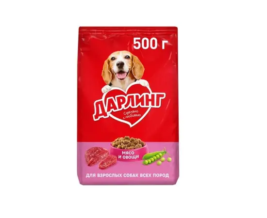Dry dog food Darling beef and vegetables 500g