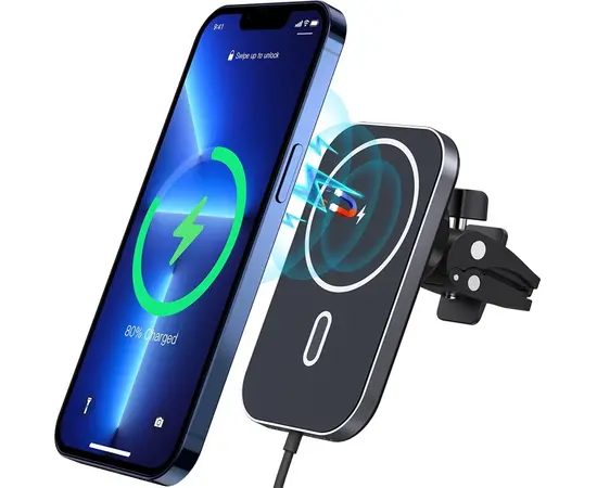 დამტენი ავტომობილის მაგნიტური ტელეფონის iPhone 12 Choetech T200F 15W