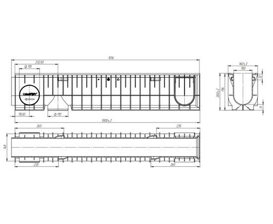 ღარი Standartpark PolyMax Basic ЛВ-10.16.20-ПП (8040)