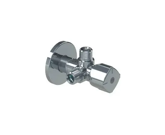 ვენტილი კუთხოვანი კომბინირებული ARCO CQ4102 A80 TWIN MAC 1/2X3/8X3/8 M/ABS