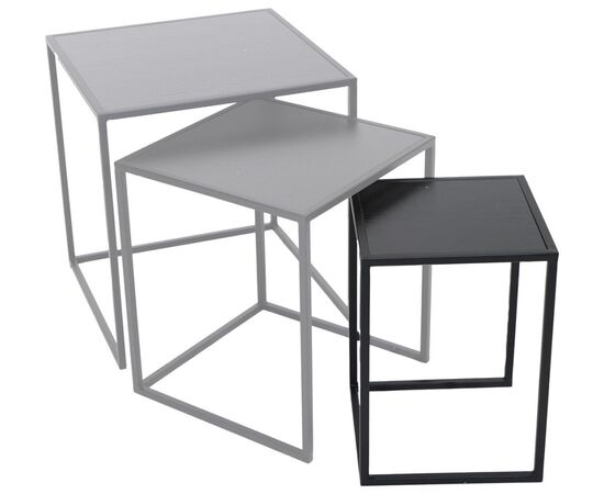 Flower pot stand Mega Collections Eton Sidetable Square Black W27H38